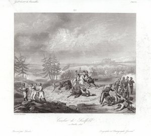 Combattimento di Saalfeld da Francois Augustin Desmoulins