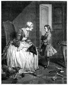 La Governante, 1739, 1885 da Francois Bernard Lepicie