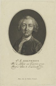 Ritratto di Claude Adrien Helvétius 1715-1771, c. 1800 da Francois Bonneville