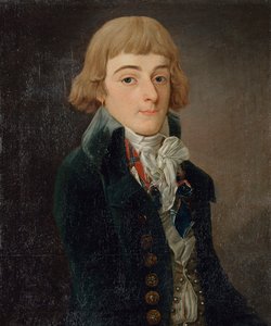 Ritratto di Louis Antoine de Saint-Just da Francois Bonneville