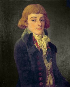Presunto ritratto di Louis Antoine de Saint-Just, Convenzionale (1767-1794) da Francois Bonneville