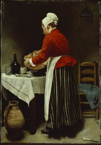 La domestica, c.1875 da François Bonvin
