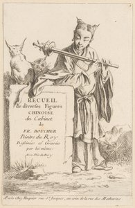 Raccolta di figure cinesi di vario genere da François Boucher