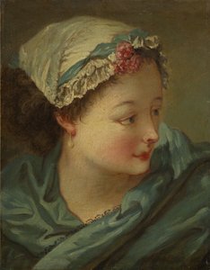 Testa di una Giovane Donna da François Boucher