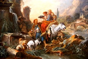 Sosta alla fontana da François Boucher