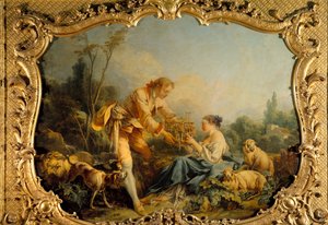 La scena pastorale compiacente da François Boucher
