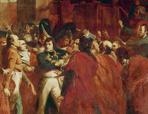 Il generale Bonaparte al Conseil des Cinq-cents di St ... da Francois Bouchot