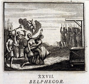 Belphegor. Favole di Jean de La Fontaine (1621-95). Illustrazione di François Chauveau (1613-1676). Edizione del 1728. da Francois Chauveau