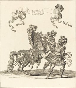 Cavallo da sella e palafrenieri romani da Francois Chauveau