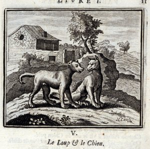 Il lupo e il cane da Francois Chauveau
