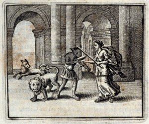 I Compagni di Ulisse. Favole di Jean de La Fontaine (1621-95). Illustrazione di François Chauveau (1613-1676). Edizione del 1728