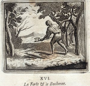 La foresta e il boscaiolo da Francois Chauveau