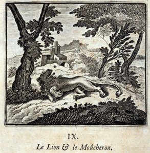 Il leone e il pigliamosche da Francois Chauveau