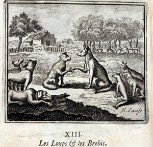 Lupi e pecore da Francois Chauveau
