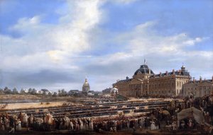 Distribuzione delle bandiere alla Guardia Nazionale, 29 agosto 1830 da Francois Dubois
