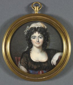 Ritratto di una donna in un vestito marrone, 1795 da Francois Dumont