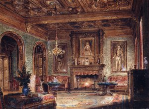 Il salone del castello di Marchais