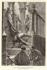 Morte di Carlo il Buono, Conte delle Fiandre, Bruges da Francois Edouard (after) Zier