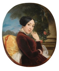 Ritratto della cantante e compositrice Pauline Viardot 1821-1910, 1844 da Francois Edouard Picot