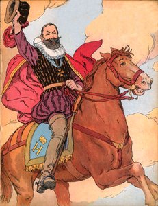 Re Enrico IV (1553-1610) (Re di Francia Enrico IV) Illustrazione di François Edouard Zier (1856-1924) in 