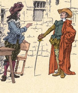 Incontro di Cyrano, giovane, arrivato a Parigi, con D