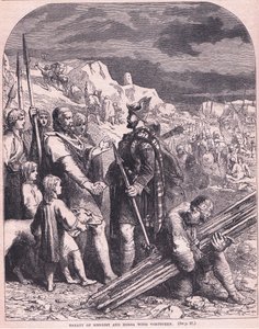 Trattato di Hengist e Horsa con Vortigern AD 600 da Francois Edouard Zier