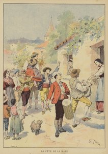 La Fête De La Maye da Francois Edouard after Zier