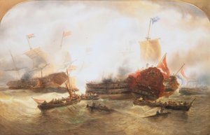 Battaglia navale da Francois Etienne Musin