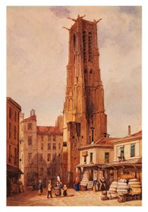 Francia, Parigi, Torre Saint-Jacques da Francois Etienne Villeret