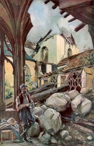 Il chiostro e la cattedrale di Verdun, Francia, giugno 1916