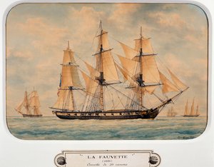 La corvetta Fauvette da Francois Geoffroy Roux