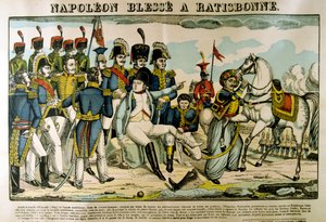 Napoleone ferito a Ratisbona, aprile 1809, c1835 da Francois Georgin