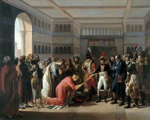 Bonaparte presenta la sciabola al comandante militare di Alessandria, luglio 1798 da Francois Henri Mulard