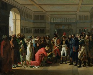 Il Generale Bonaparte che Dona una Spada al Capo Militare di Alessandria, luglio 1798, 1808 da Francois Henri Mulard