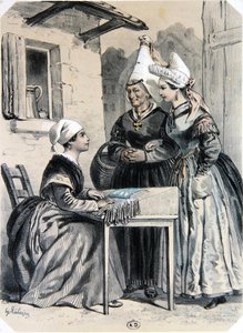 Merlettaie di Caen in Normandia, da 