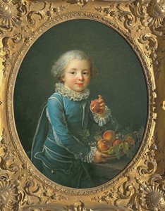 Ragazzo con pesche, 1760 da Francois Hubert Drouais