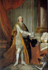 Ritratto di Luigi Stanislao Saverio di Francia (futuro Luigi XVIII), Conte di Provenza (1755-1824) in grande abito dell