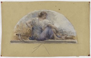 Bozzetto per la sala da pranzo dell