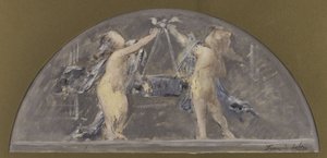 Bozzetto per la sala da pranzo dell