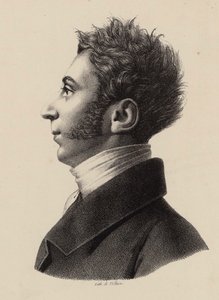 Ritratto di Franz Xavier Wolfgang Mozart, 1820s da Francois Le Villain