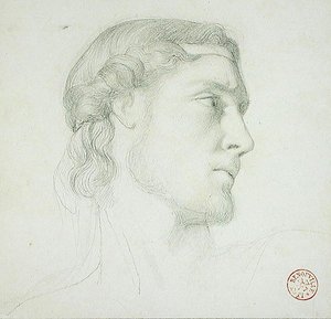 Studio della testa da Francois Leon Benouville