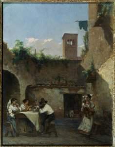 Roma, la taverna da Francois Louis David Bocion