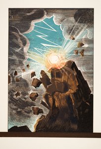 Illustrazione da Prometeo incatenato di Eschilo, pub. 1941 (stampa pochoir) da Francois Louis Schmied