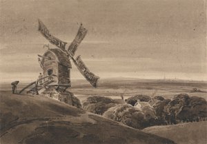 Paesaggio con un Mulino a Vento da Francois Louis Thomas Francia