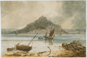Mont St Michel, 1802 da Francois Louis Thomas Francia
