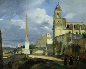 Trinità dei Monti e Villa Medici, Roma da Francois Marius Granet
