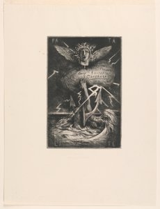 Pagina del titolo per "Douze eaux-fortes" da Francois Nicolas Chifflart