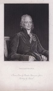 Charles Maurice de Talleyrand-Perigord, politico e diplomatico francese (incisione)