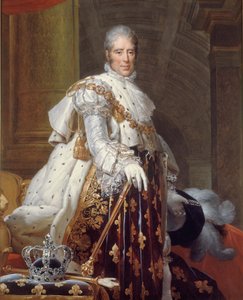 Ritratto di Carlo X in costume sacro, c.1825 da Francois Pascal Simon (studio of) Gerard