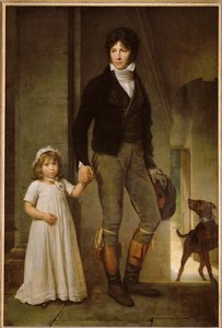 Le peintre Isabey et sa fille - Il pittore Jean-Baptiste Isabey e sua figlia Alexandrine ...